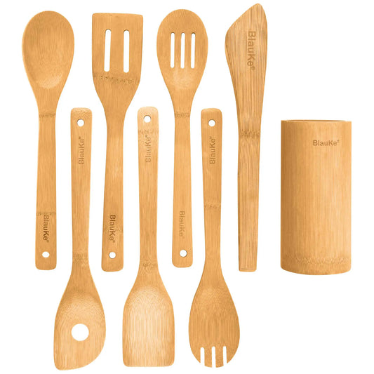 Wooden Kitchen Utensils 8-Piece With